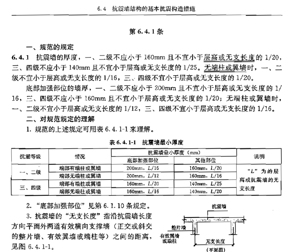 抗震墙结构的基本抗震构造措施